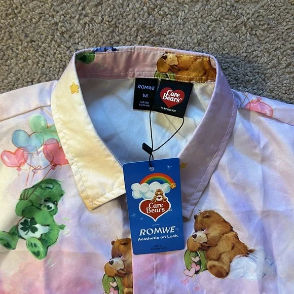 Care Bear button up shirt size M - Picture 3 of 17